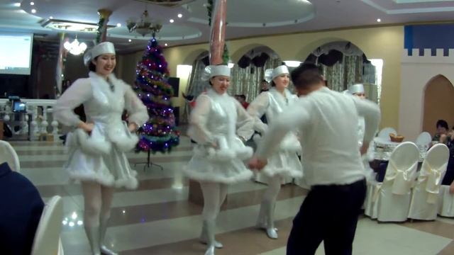 В Костанае, кафе "Ралина". Новогодний корпоратив (29-12-2017). смотреть онлайн