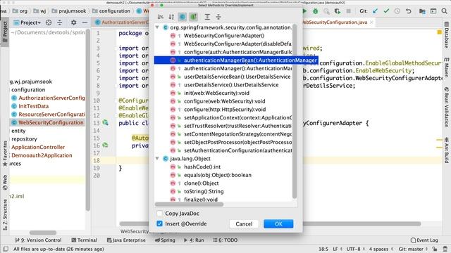 OAuth2 authentication server and Resource server with Spring boot 2 смотреть онлайн