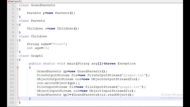 object graph in serialization part -4 смотреть онлайн