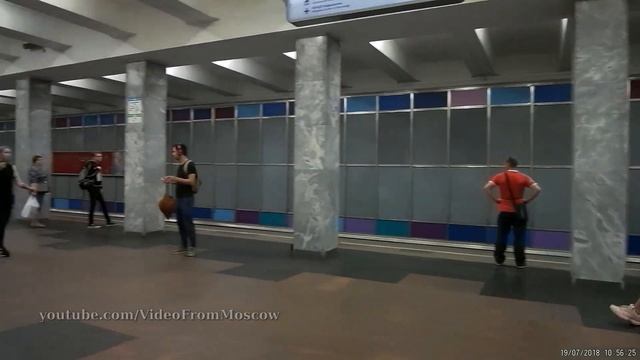 метро Текстильщики (подъезд к станции и выход в город) // 19 июля 2018 смотреть онлайн