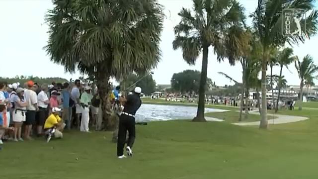 Tiger Woods 3 Wood Massive Cut & Birdie At Doral