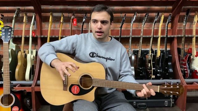 Обзор электроакустической гитары Fender CD-60SCE Dread Nat WN | SKIFMUSIC.RU смотреть онлайн