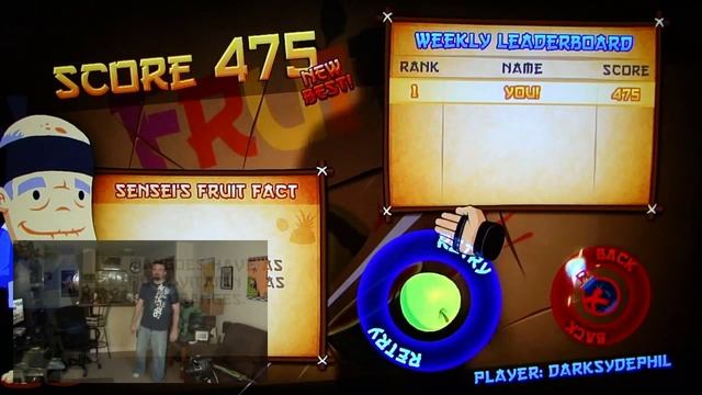 Fruit Ninja Kinect gameplay pt4 смотреть онлайн