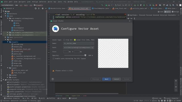 Android Custom Spinner | Spinner Customization Step By Step - Android Studio Tutorial смотреть онлайн