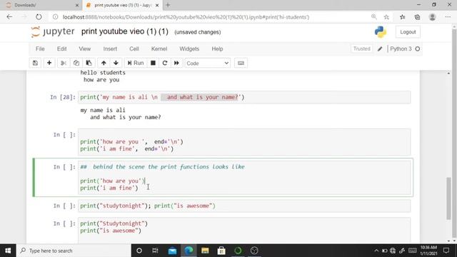python end parameter in [urdu] [hindi] | print function python end | end in python | /n in python . смотреть онлайн