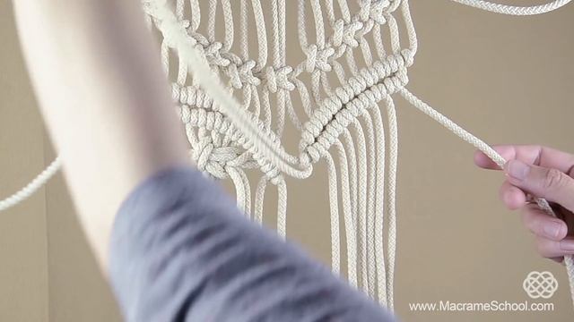 Macramé Wall Hanging Butterfly Tutorial by Macrame School смотреть онлайн