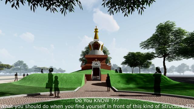 Lotus Stupa at Lumbini Monastic Zone. смотреть онлайн