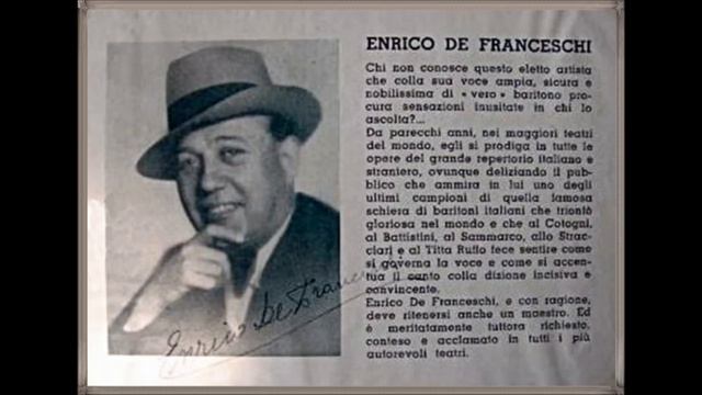Baritono ENRICO DE FRANCESCHI - Tannhäuser "O tu bell'astro" (in italiano) смотреть онлайн