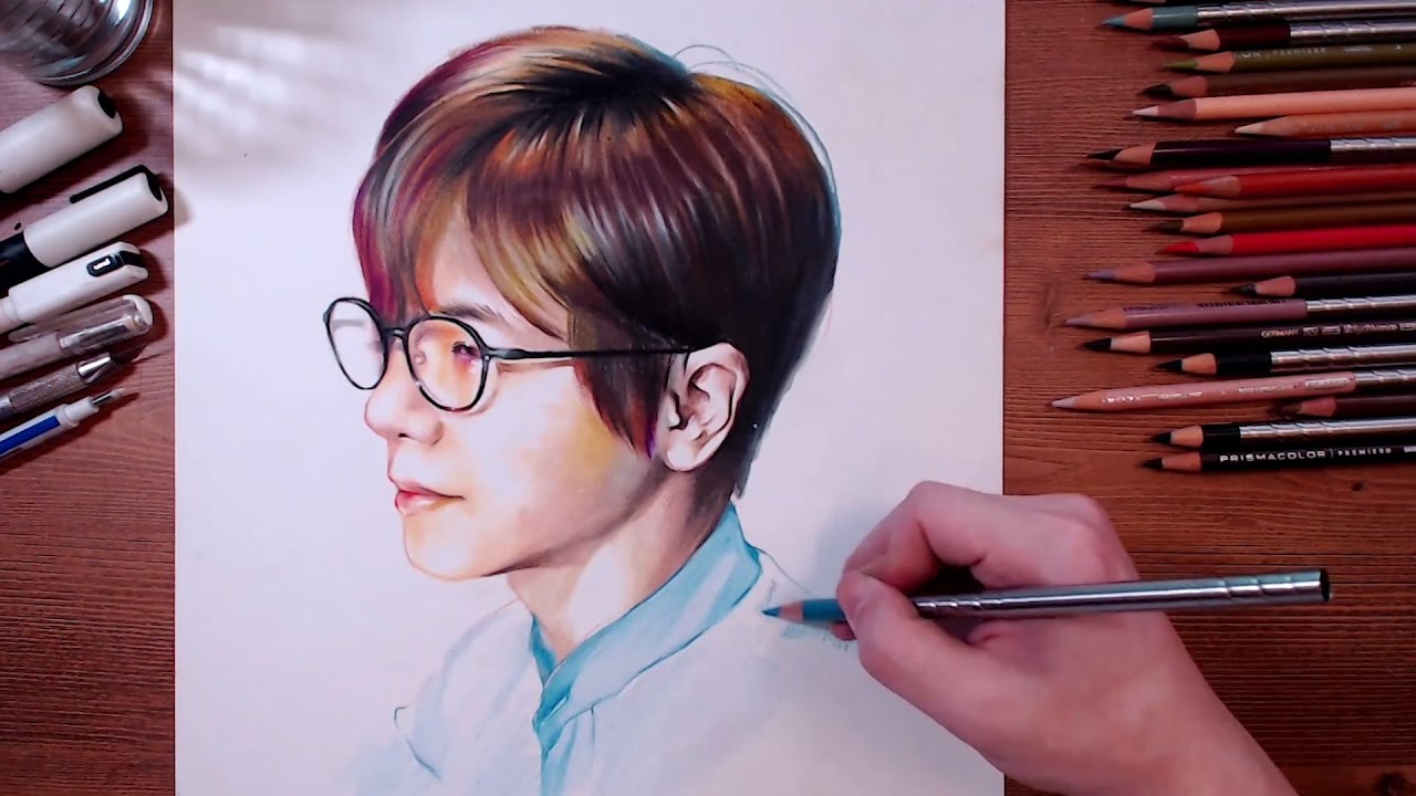 Self Portrait Drawing - 2Hours Challenge   Drawholic