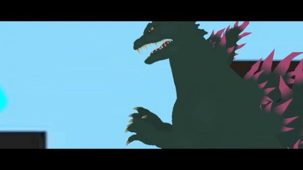 Godzilla minus one(2023) Vs millennium Godzilla(2000)/stick node animation