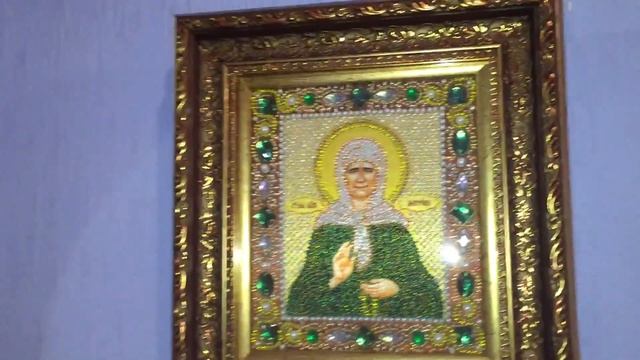 Оформленные иконы. Вышивка бисером. смотреть онлайн