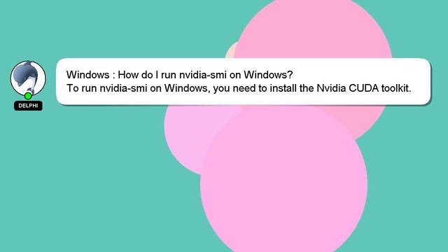 Windows : How do I run nvidia-smi on Windows? смотреть онлайн
