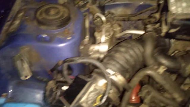 Первый запуск субару Ej20x  C кастом впуском на валах  Ej 205 без фаз на мозгах Ej20e без турбины