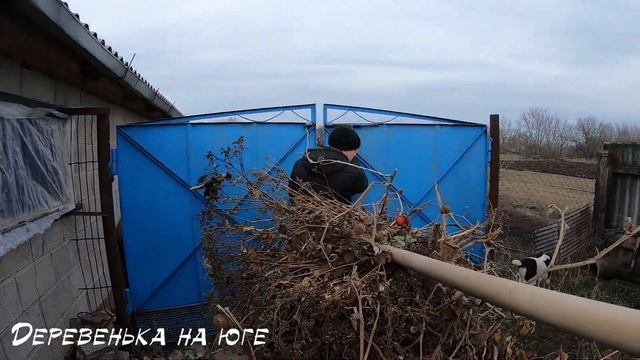 Уборка на своем участке. Купили дом на Юге. Переезд из города в деревню. Питерцы смотреть онлайн