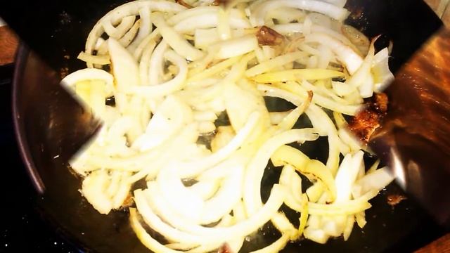 Печень говяжья по-деревенски от Нади. смотреть онлайн