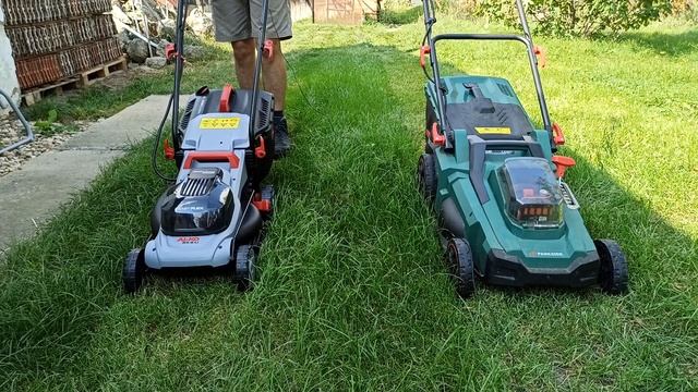 Parkside PRMA 40 Li és Al-ko 34.8 Li Easy  , Akkus Fűnyíró összehasonlítás .