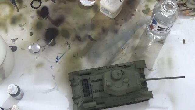 ПОКРАСКА МОДЕЛИ СОВЕТСКОГО ТАНКА Т-34-85 в масштабе 1:35 ПОКРАСКА АЭРОГРАФОМ JAS МАСШТАБНОЙ МОДЕЛИ смотреть онлайн