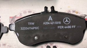 A0074201620 Колодки тормозные передние Mercedes E W212