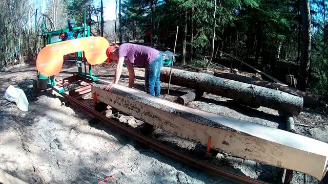 Распаковка пилорамы Алтай после зимы, проверка настроек, запуск, работа. смотреть онлайн