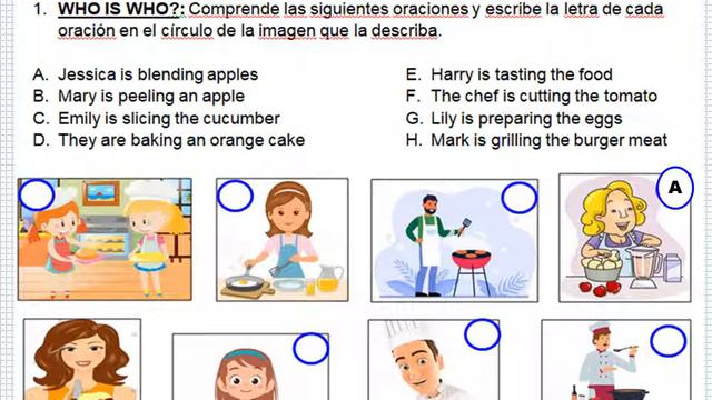 PRESENT PROGRESSIVE/PRESENT CONTINUOUS - WORKSHEET 2 - LEVEL 7th смотреть онлайн