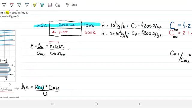 Calculate size of heat exchanger - NTU Method - W5Q4 смотреть онлайн
