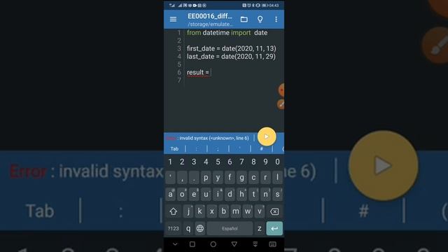 Python ? on Android: 16 Compute the Number of Days Between Two Dates смотреть онлайн