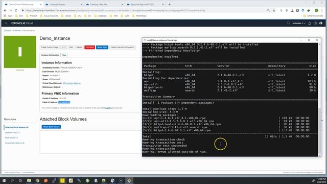 First Apache Webserver on Oracle Cloud Steps. смотреть онлайн