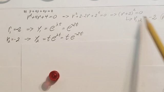 Y''+4y'+4y=0 Solve The Differential Equation