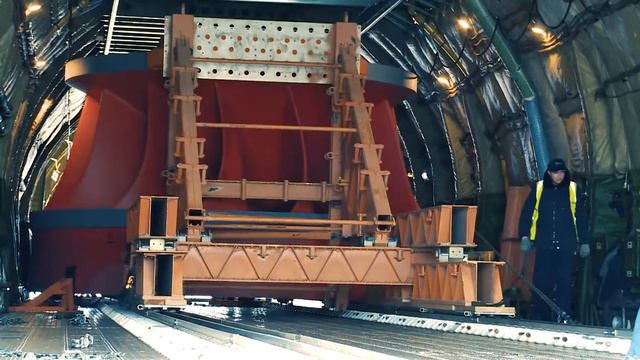 Перевозка рабочего колеса турбины для Среднеканской ГЭС (Санкт-Петербург-Магадан) смотреть онлайн