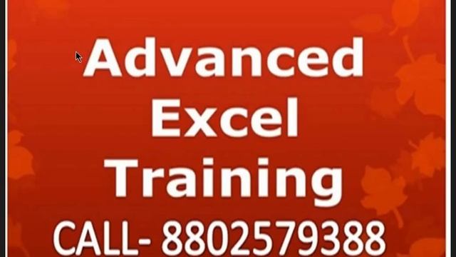 Advance Excel and MIS Training with VBA Macros смотреть онлайн