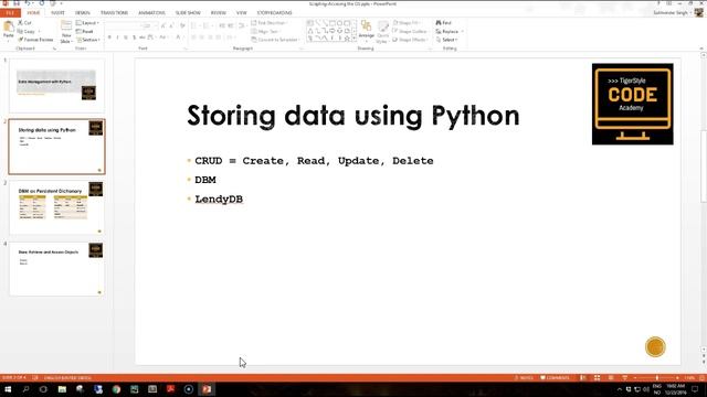 Python Data Management: 1 - Data storage part1 смотреть онлайн