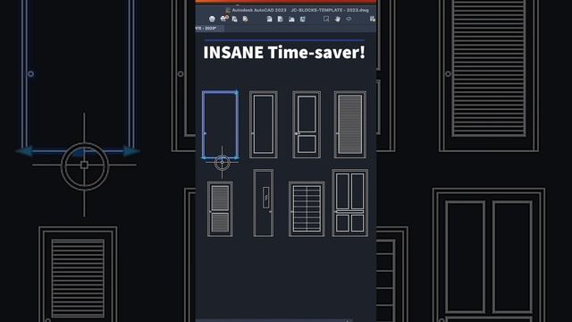 AutoCAD Dynamic Blocks - Doors Elevations - AutoCAD 2023 For Mac смотреть онлайн