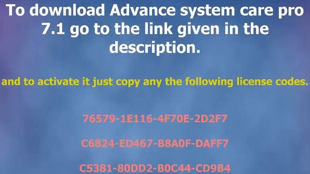 IObit advance systemcare pro 7.1 license key 2014-15 | 185 days activation | 100% working смотреть онлайн