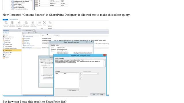 Sharepoint: BCS, can I connect a result of SQL query to external database in SharePoint list? смотреть онлайн