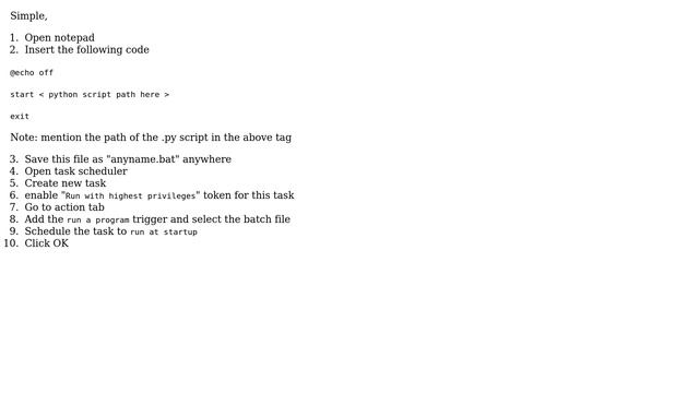 Running a Python script that accesses a protected file when Windows starts (2 Solutions!!) смотреть онлайн