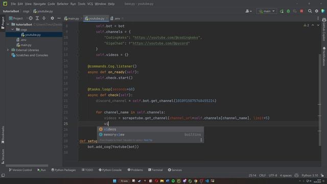 Youtube Notification Bot | Discord Bot Tutorial (Python/Pycord)