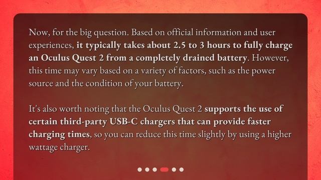 How long does it take to fully charge the Oculus Quest 2? смотреть онлайн