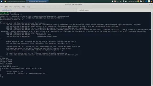 MongoDB: základné príkazy смотреть онлайн