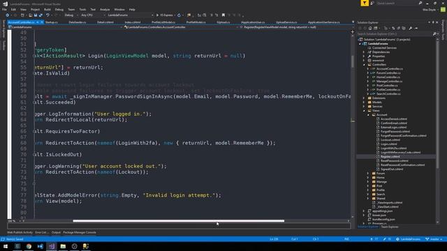 ASP.NET Core 2 MVC Forum | 24 | User Registration смотреть онлайн