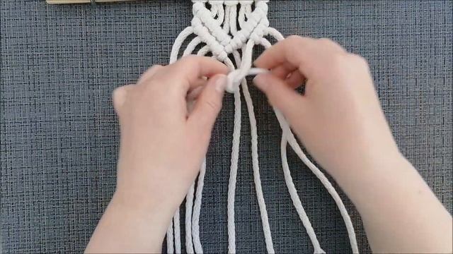 Macrame Tutorial  | Макраме для начинающих | Диагональный репсовый узел