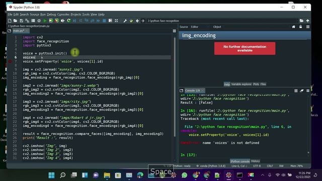 Real time face recognition using python смотреть онлайн