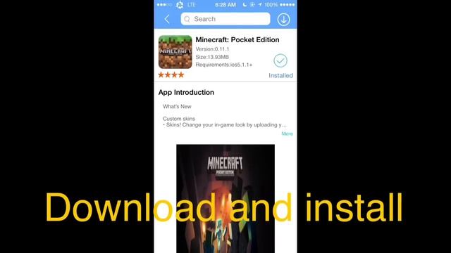 How To Download Minecraft Pocket Edition 12.1 For Free!! No Jailbreak On IOS9 (Iphone/ipad/ipod) смотреть онлайн