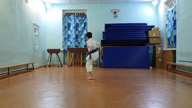 3 круг Хейян сандан Смирнов Леонид 10 лет ката 4-6 тренер Конов АК смотреть онлайн