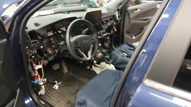 Hyundai Tucson - процесс защиты от угона смотреть онлайн