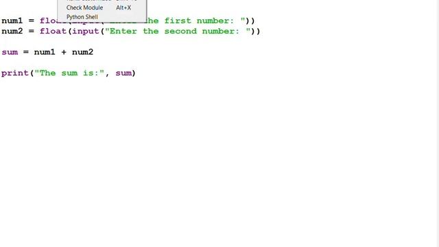 ADD THE TWO NUMBER IN PYTHON смотреть онлайн