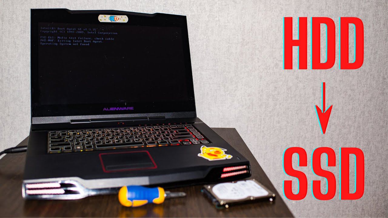 Как ускорить ноутбук. Замена hdd на ssd в ноутбуке. Dell Alienware M15. HDD to SSD. FPS Boost. #dell смотреть онлайн
