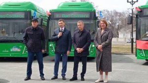 Презентация новых автобусов МАЗ-203.948 и МАЗ-206.948, вручение ключей