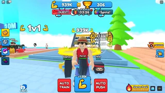 Unlocking MAX POWER in PUSH SIMULATOR ROBLOX смотреть онлайн