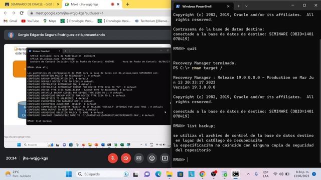Seminario Oracle T4 - 2 ARCHIVELOG y BACKUPS смотреть онлайн