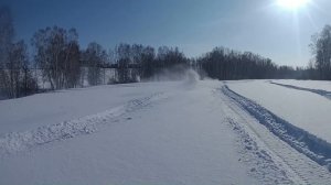 Катаю по пухляку на снегоходе TAYGA PATRUL 550 SWT